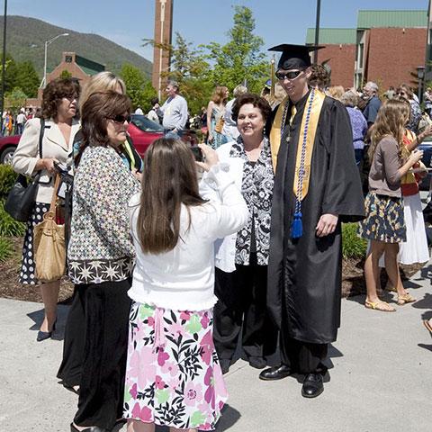 graduation day with families